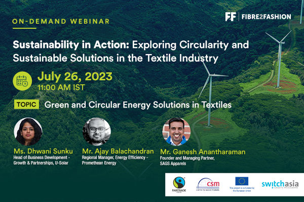 Green and Circular Energy Solutions in Textiles